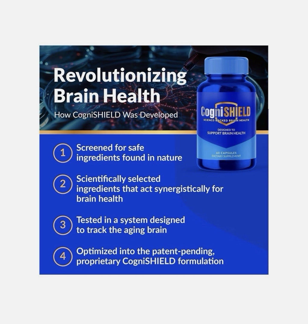 CogniSHIELD Brain Health Supplement Designed To Support Brain Health 3 Pack