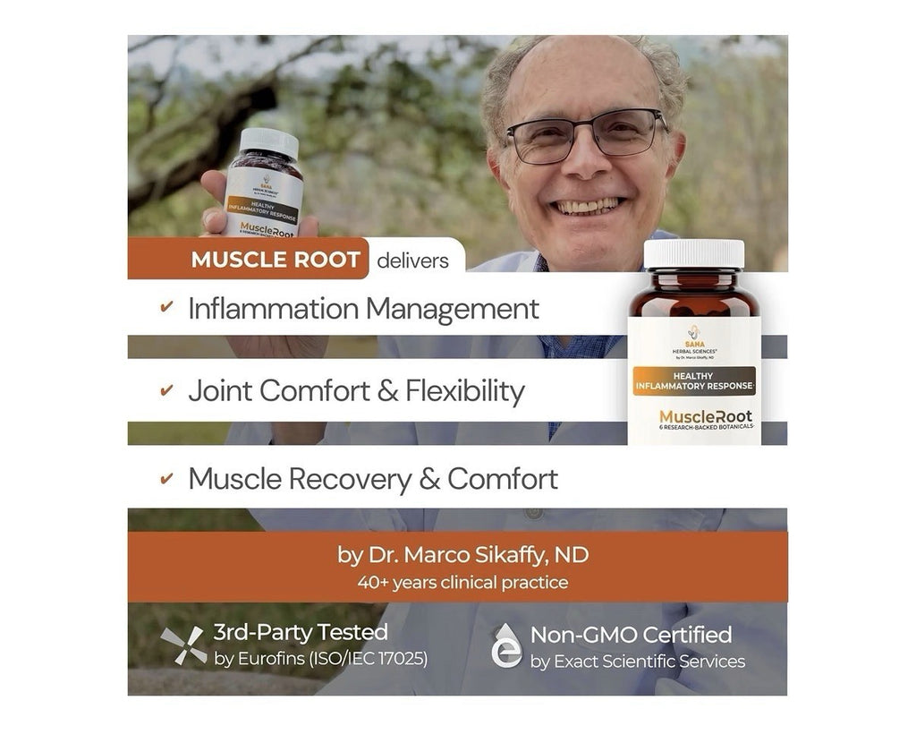 Sana Herbal Sciences Muscle Root Healthy Inflammatory Response Joints 60capsules