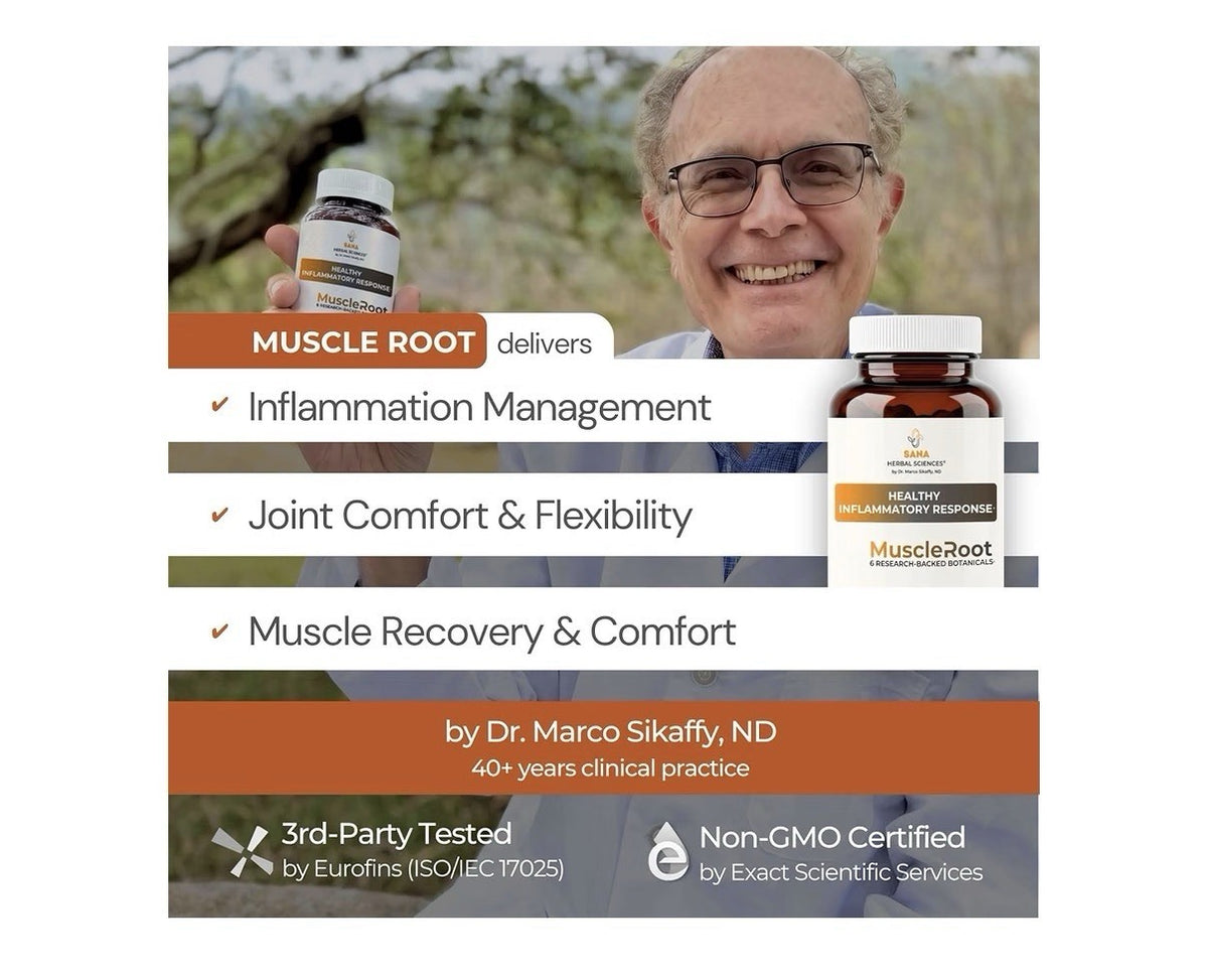 Sana Herbal Sciences Muscle Root Healthy Inflammatory Response Joints 60capsules