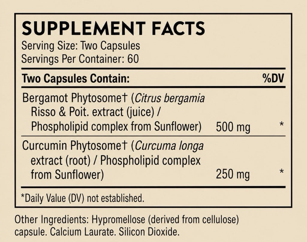 THORNE Metabolic Health With Bergamot and Turmeric 120 Capsules