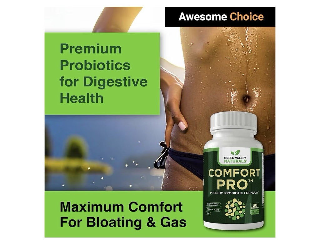 GREEN VALLEY NATURALS ComfortPro™ Daily Probiotics for Digestive Health 30 Caps
