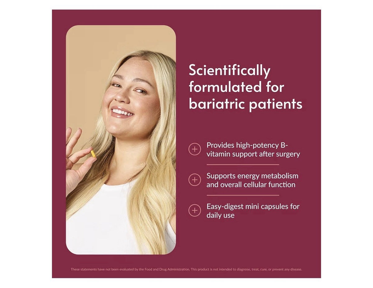 Bariatric Advantage B50 Complex w/ Active B12 Bariatric Surgery Patients 180caps