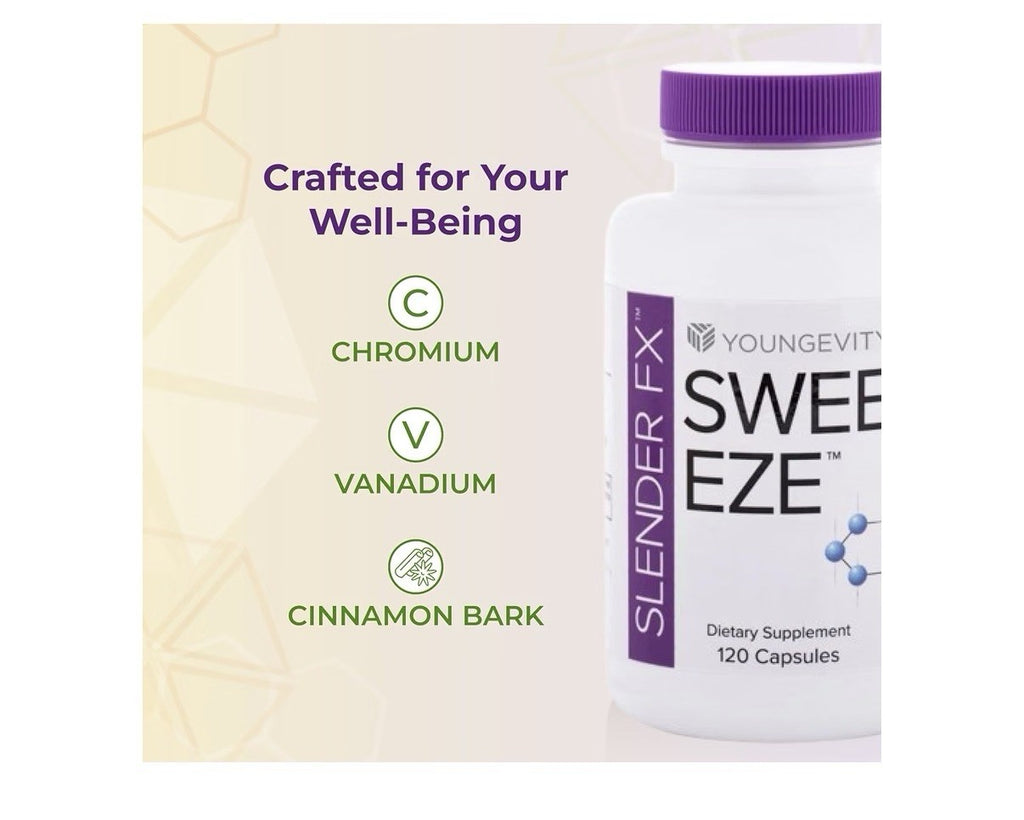 Youngevity Slender FX Sweet eze Immune Metabolism Aid Energy Antioxidant 4 Pack