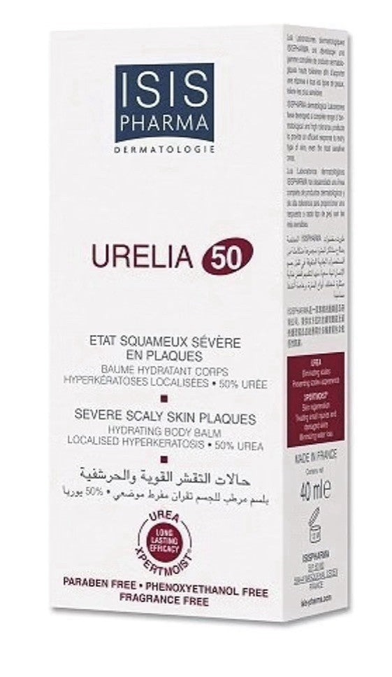 ISISPHARMA Urelia 50 Hydrating Body Balm for Severe Scaly Skin with Itching 40ml