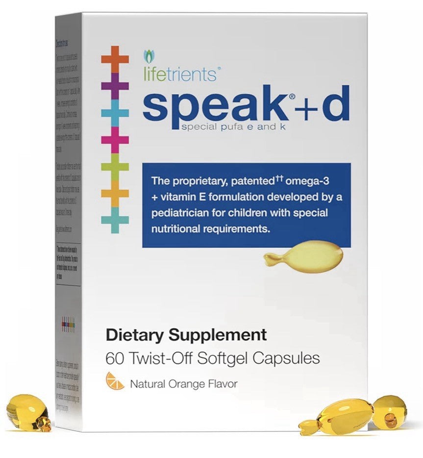 Lifetrients Speak + D Omega-3 + Vitamin D3 For Children 60 Twist Off Softgel