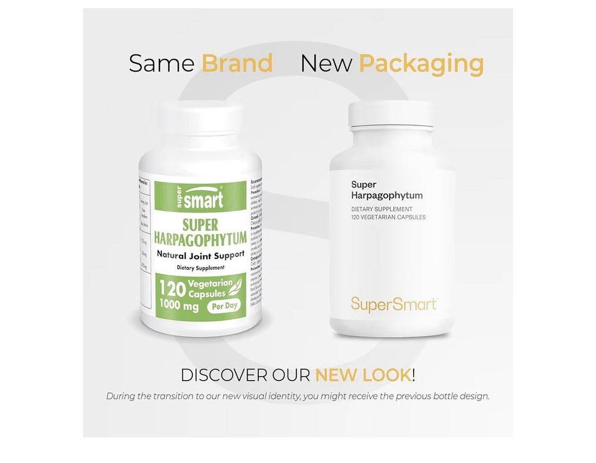 Supersmart Super Harpagophytum 1000 mg Per Day (Devil’s Claw) 120 Capsules
