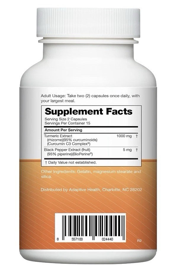 2 Pack Instaflex Super Turmeric 1000 mg Per Serving Turmeric Curcumin