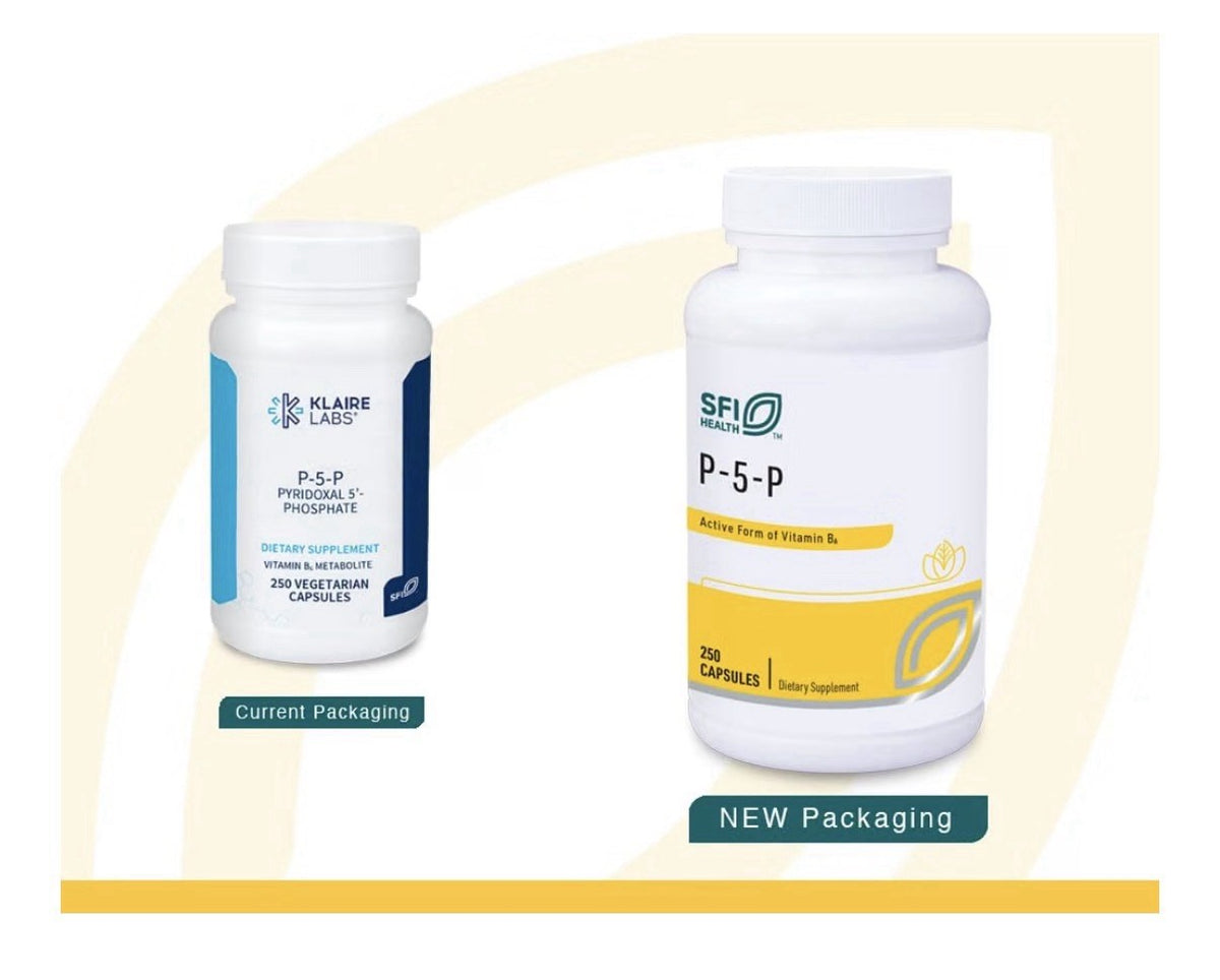 SFI Health P-5-P Active Form Of Vitamin B6 30 Milligrams Bioactive 250 Capsules
