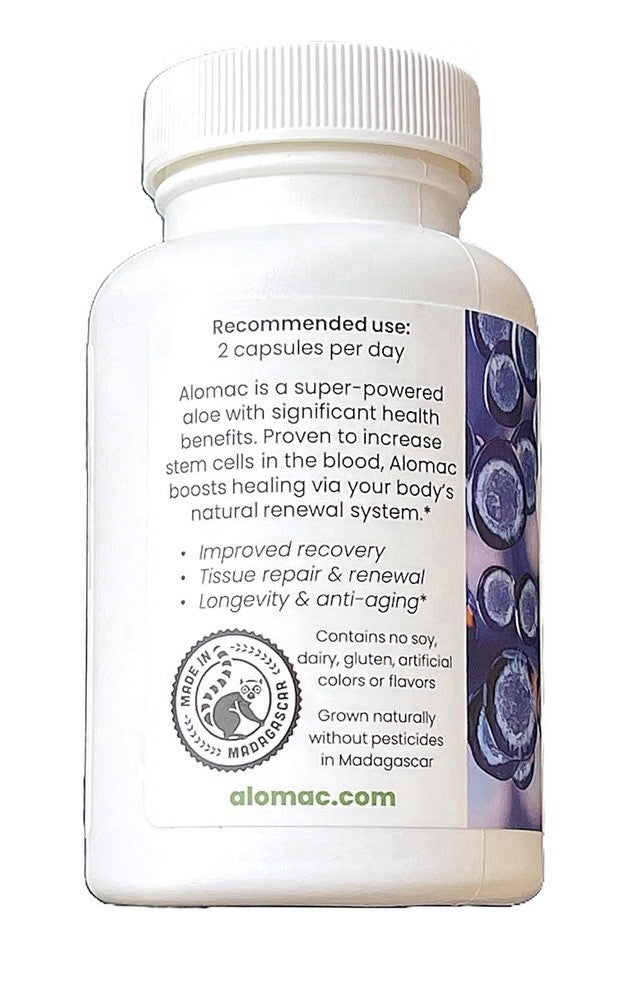 Alomac Pure STEMulant stem Cell Support (Aloe macroclada) 60 Capsules
