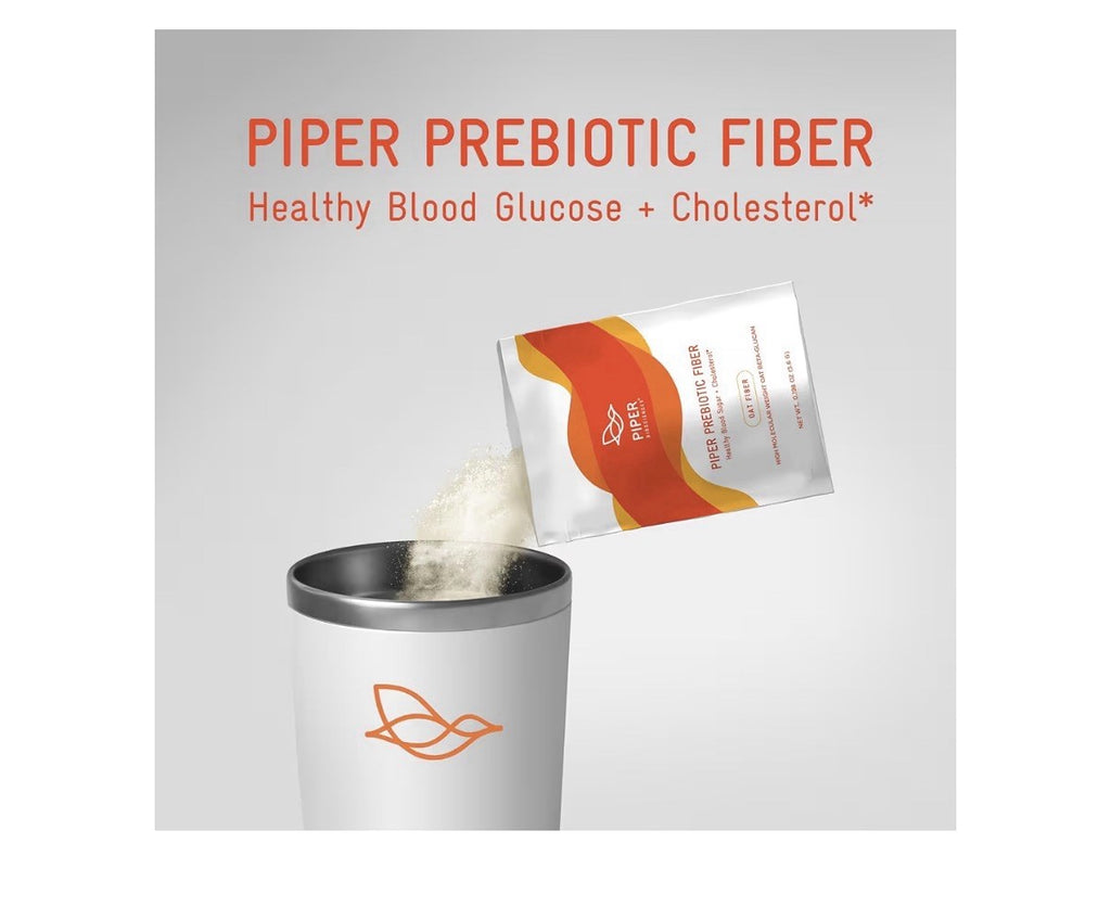 Piper Biosciences Oat Prebiotic Fiber Powder Healthy Blood Glucose Cholesterol