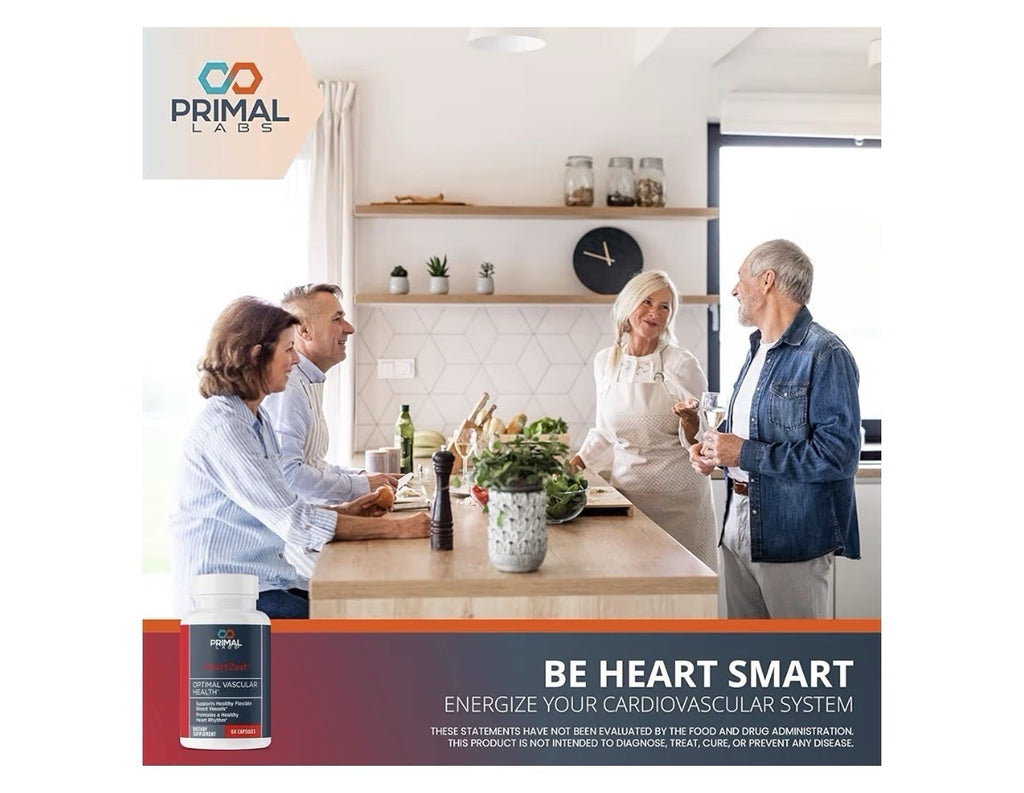 Primal Labs HeartZest Optimal Vascular Health Blood Vessels Heart Health 60 Caps