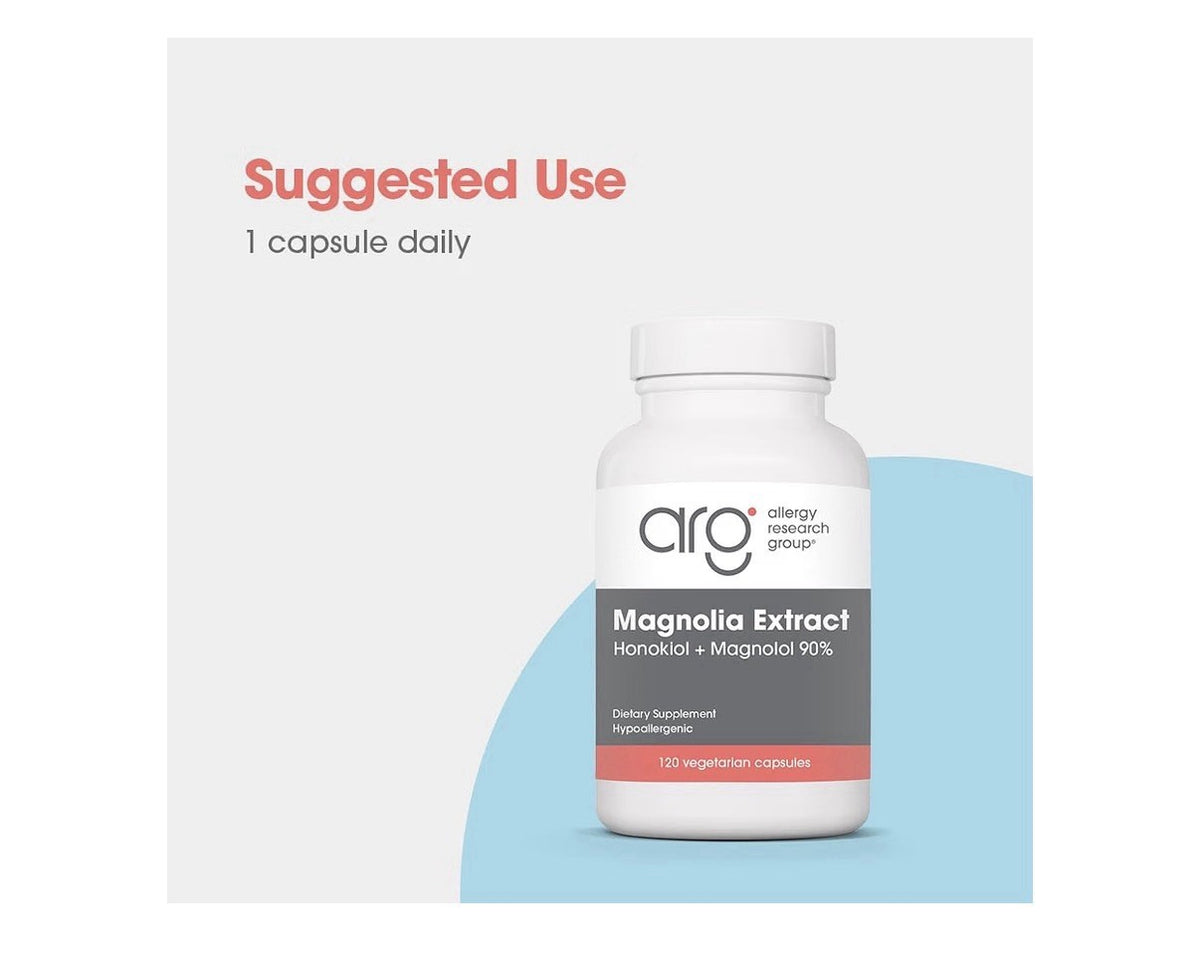 Allergy Research Group Magnolia Extract Honokiol + Magnolol Stress Calm Support