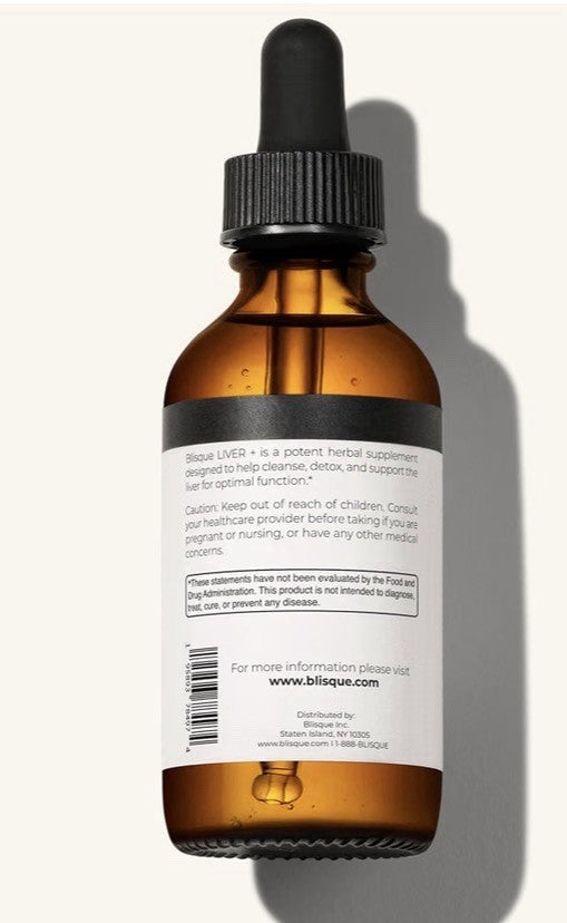 Blisque Liver +  Detox Cleanse Repair Liver Support Natural 2oz 59 Servings