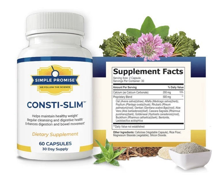 Simple Promise Consti-Slim Healthy Weight Digestive Health Cleansing Support 60c