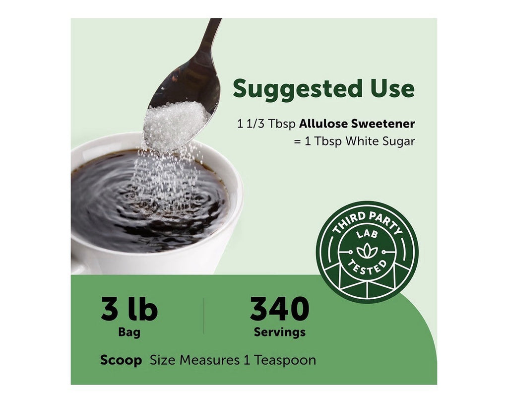 Micro Ingredients Allulose Sweetener Zero Calorie Keto Friendly 300 Packets