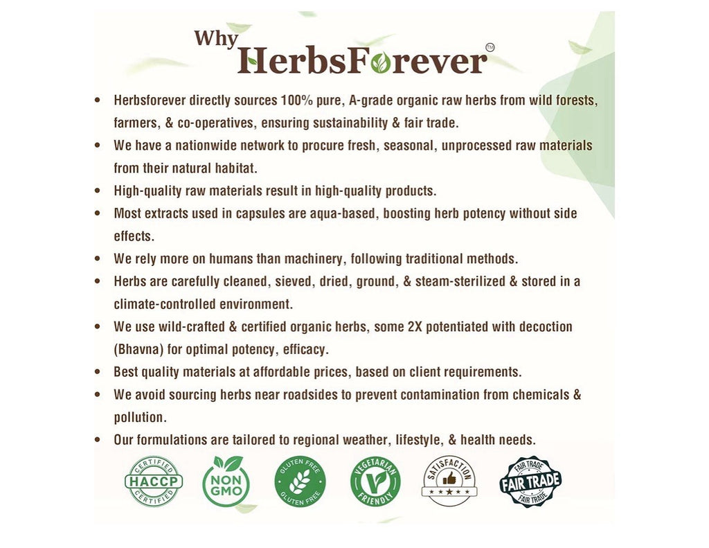 HerbsForever Gluco Health Supports Blood Sugar Glucose Carb Control 120 Capsules