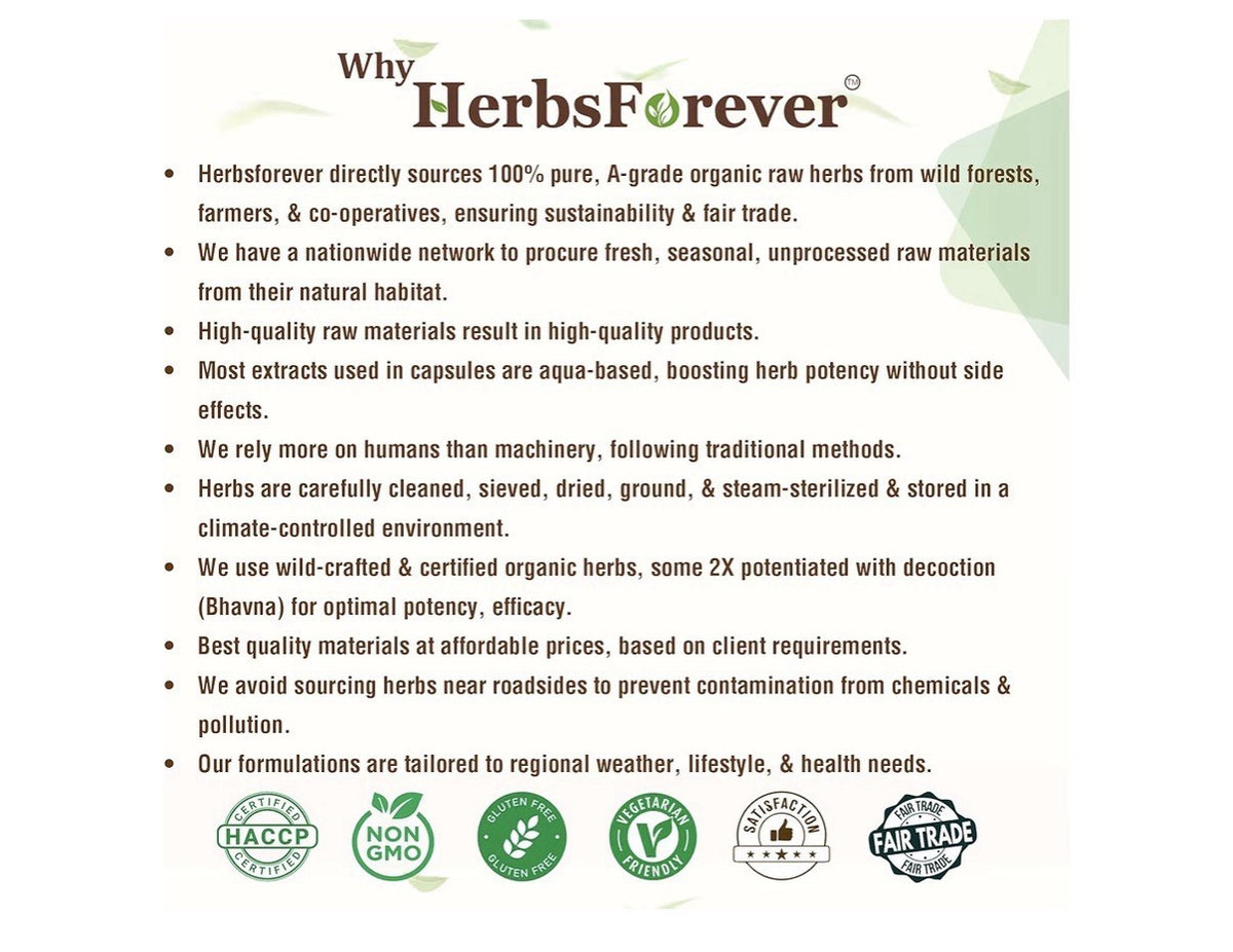HerbsForever Gluco Health Supports Blood Sugar Glucose Carb Control 120 Capsules