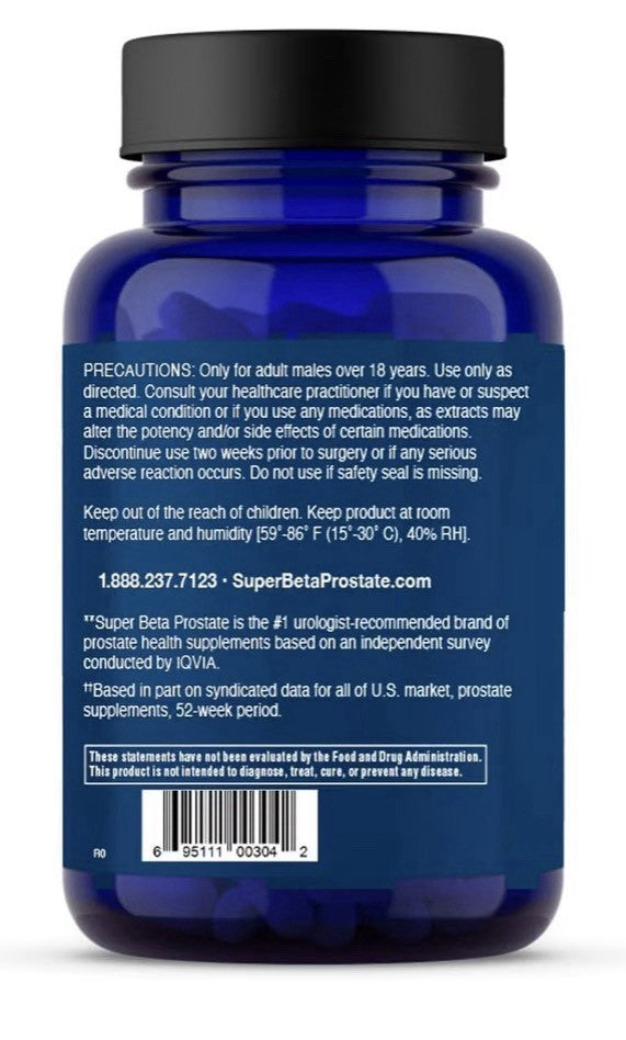SUPER BETA PROSTATE MAX For Men Prostate Bladder Health Better Sleep 60 Softgels