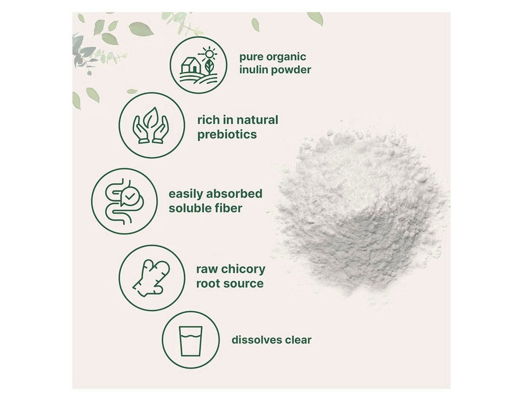 Micro Ingredients Inulin Powder Organic From Chicory Root 2lb