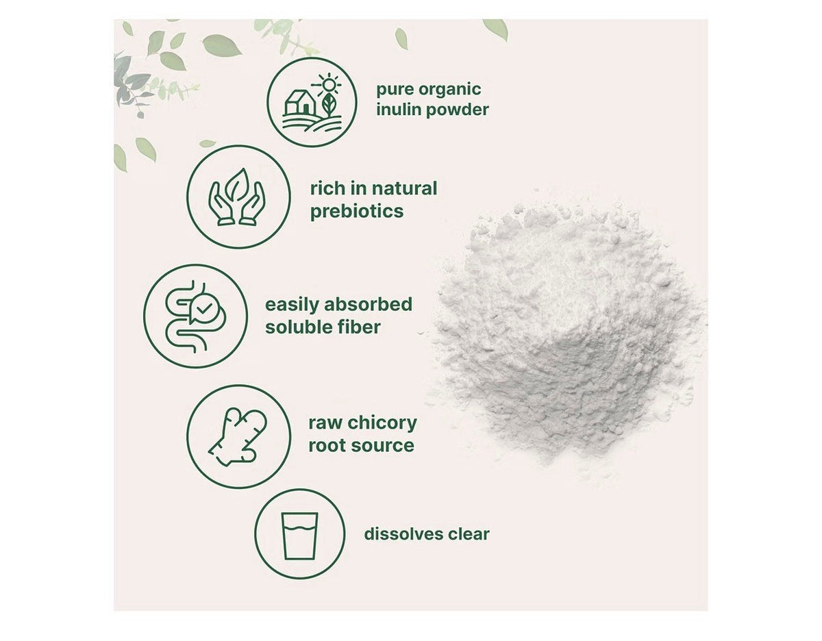 Micro Ingredients Inulin Powder Organic From Chicory Root 2lb