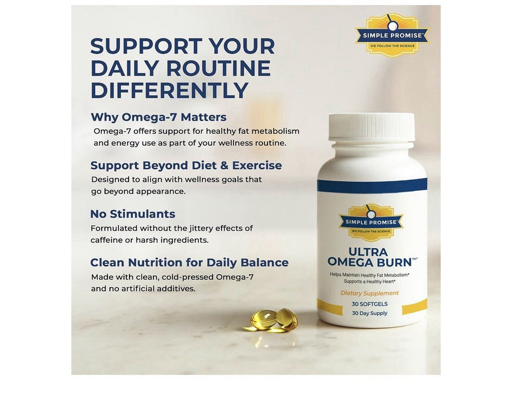 Simple Promise Ultra Omega Burn Fish Oil Heart Health Metabolism Support 30sgel