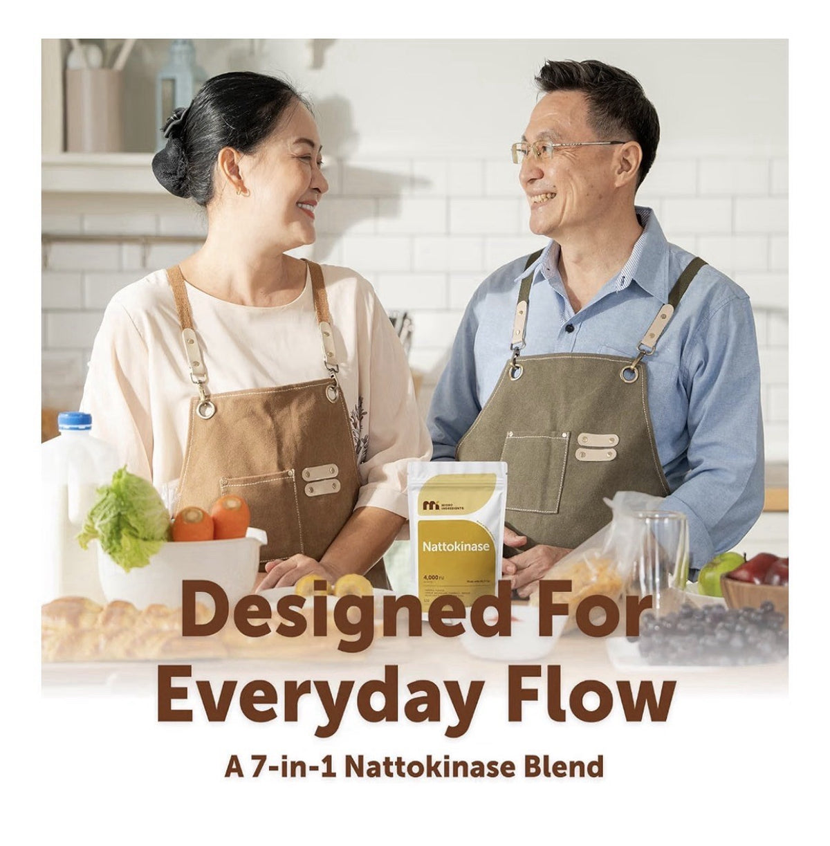 Micro Ingredients Nattokinase 4,000 FU Per Serving 120 Softgels