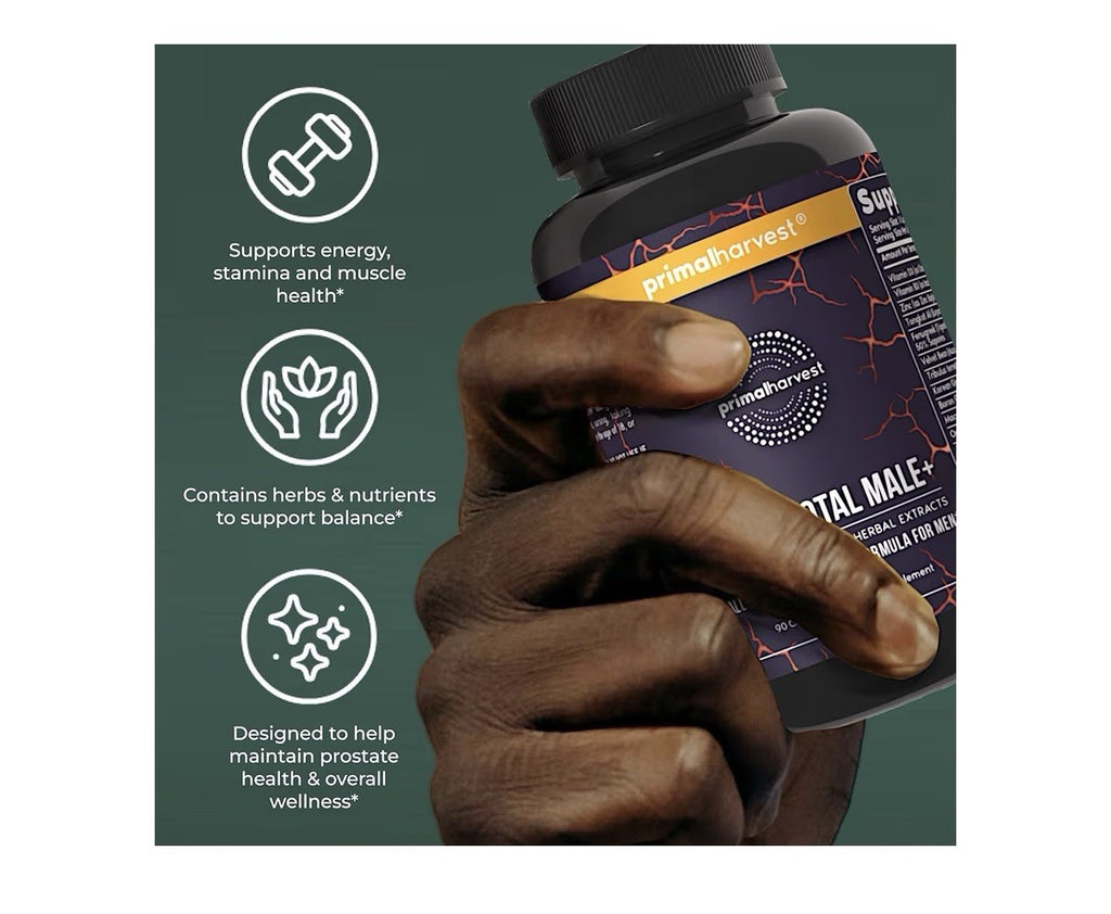 Primal Harvest Primal Total Male + All Round Multivitamin For Men 90 Capsules