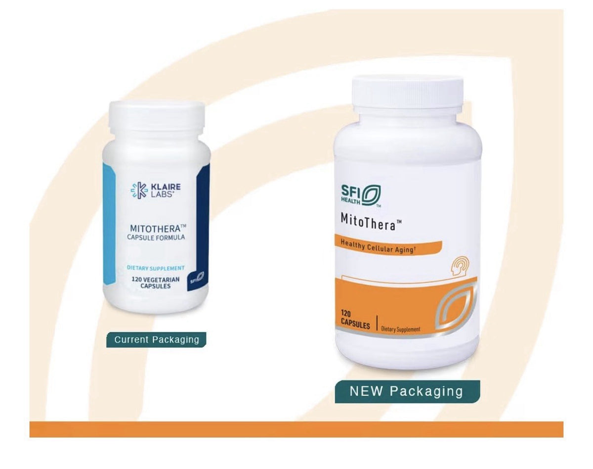SFI Health Mitothera Healthy Cellular Aging Formula Mitochondrial Energy 120caps