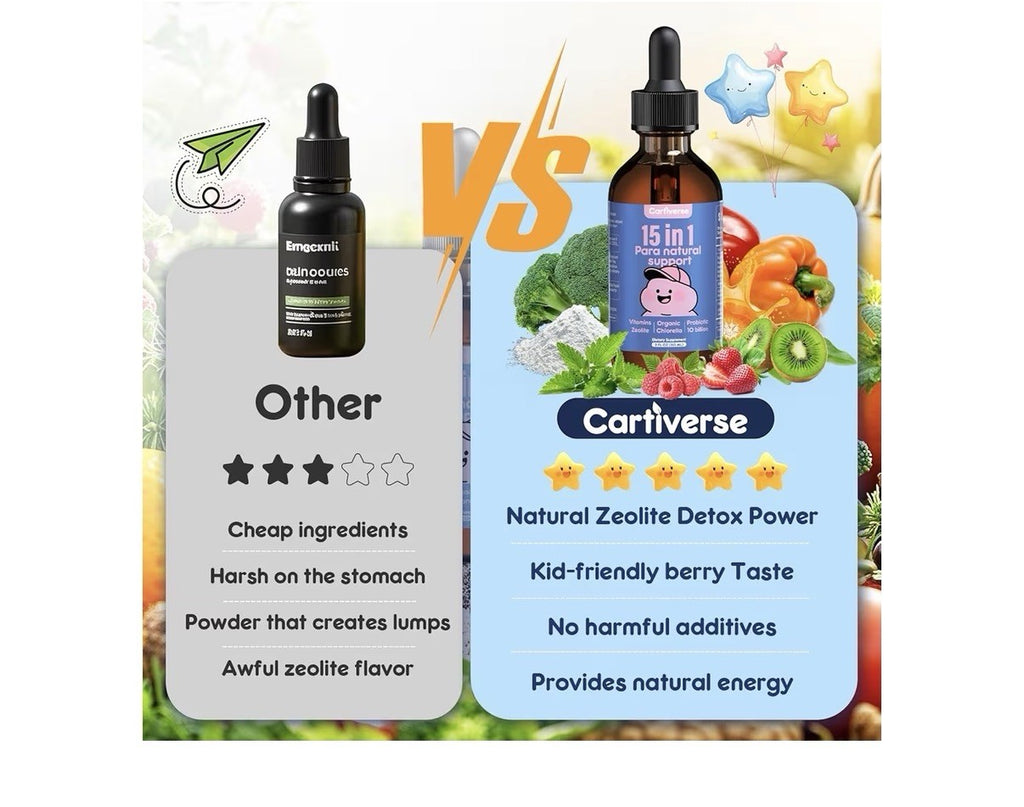 Cartiverse 15 in 1 Para Natural Support Parasite Cleanse for Humans & Kids 2oz