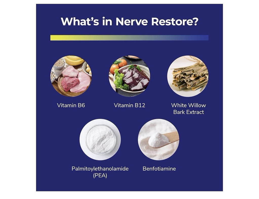 Nerve Restore Nerve Restore Nerve Health Support Supplement 3 Pack