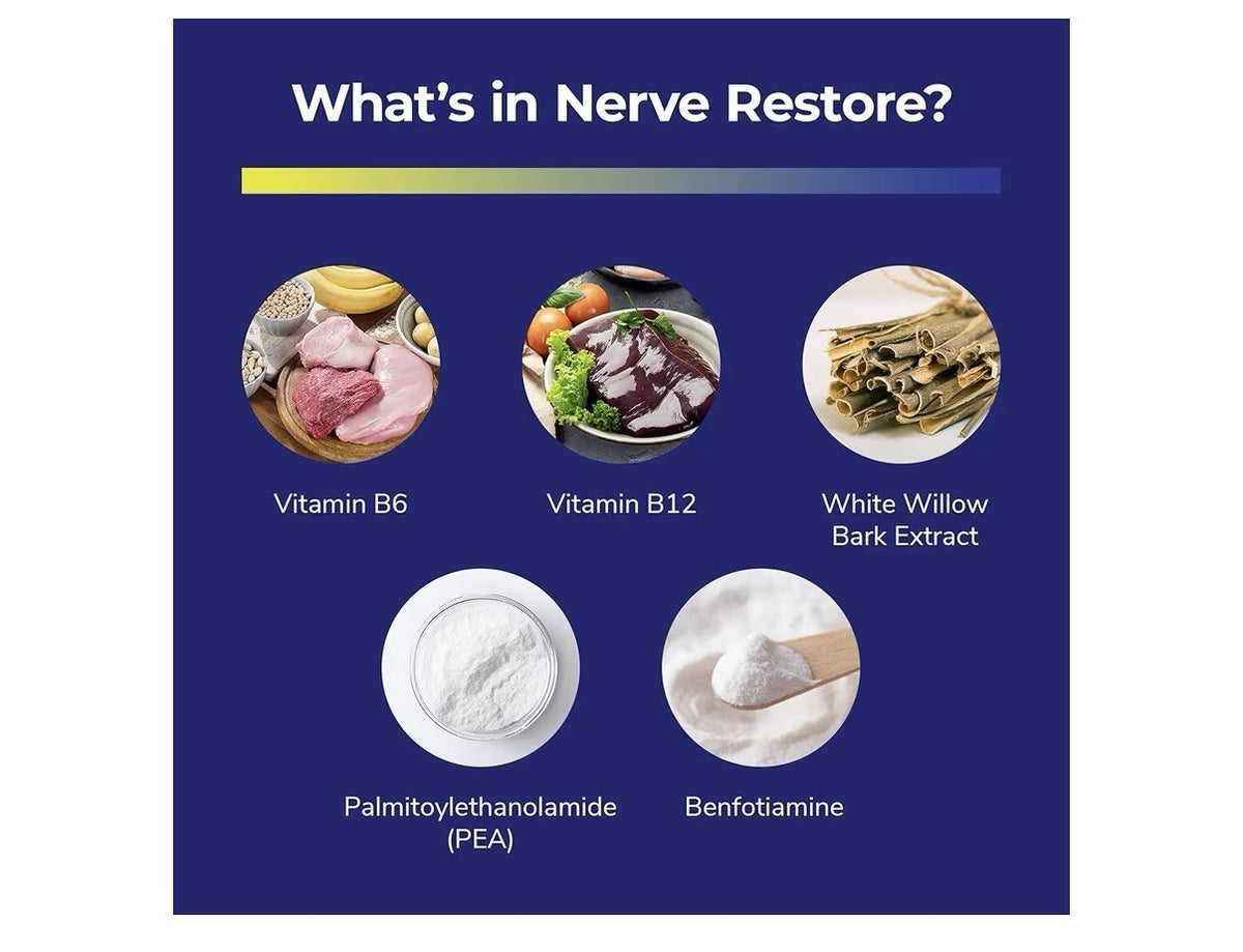 Nerve Restore Nerve Restore Nerve Health Support Supplement 3 Pack
