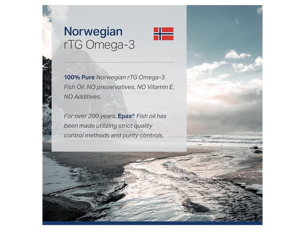 Anew Vita Norwegian rTG Omega 3 Fish Oil Triglyceride Brain & Heart Boost 60sgel