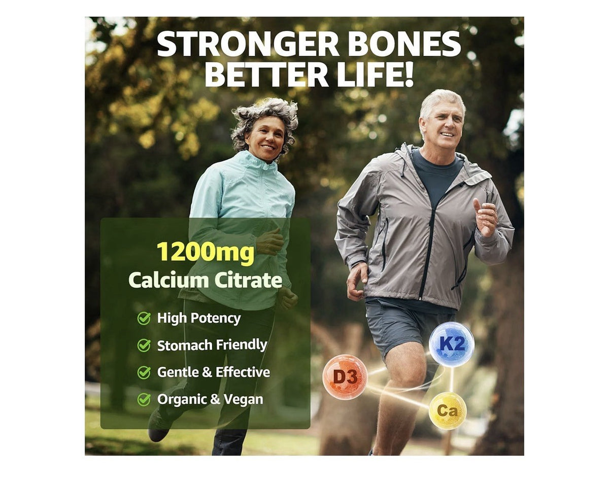 Nextdia Calcium Citrate Gummies with Vitamin D3 K2 For Women & Men 60 Gummies