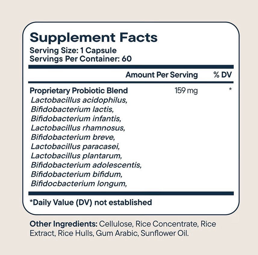 Santo Remedio Probiotic 30 Billion Live Cells Immune System Support 60 Capsules