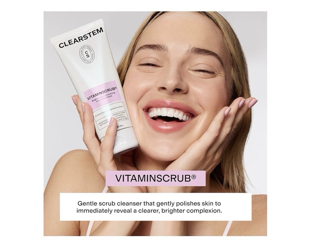 CLEARSTEM VITAMINSCRUB Brightening Smoothing Cleansing Polish Scrub Cleanser 6oz