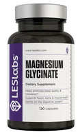 LES Labs Magnesium Glycinate Supports Restful Sleep Heart Health Digestive 120ca