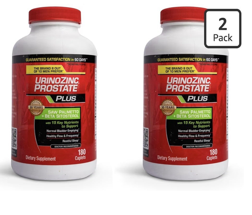 Urinozinc Prostate Plus Prorate Health Reduce Frequent Urination Concerns 2 Pack