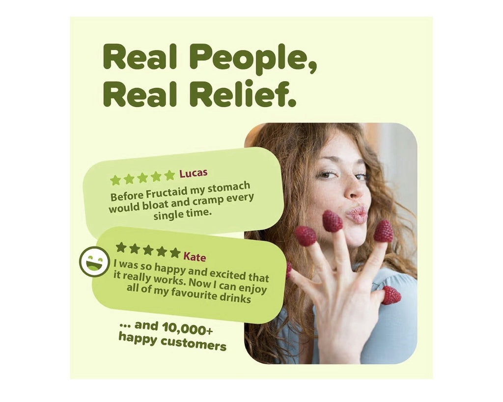 Fructaid Enzyme Supplement Enjoy Fruits, Soft Drinks And Sweets Again 45Capsules