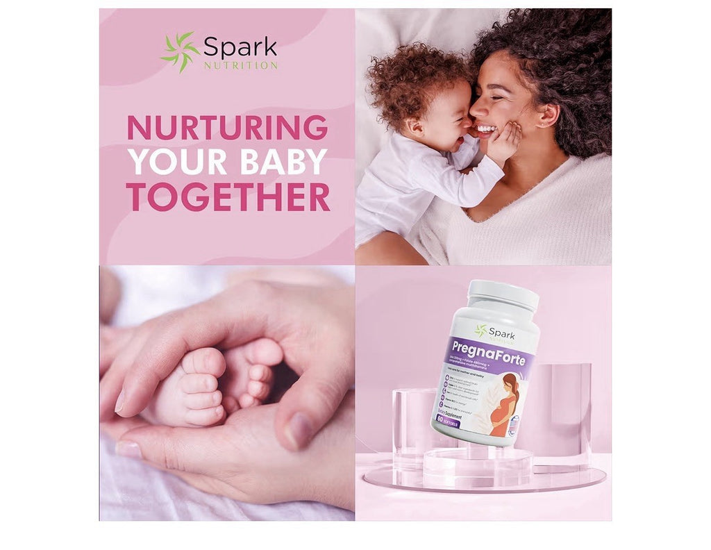 Spark Nutrition Pregnaforte 1 a day Prenatal vitamins for women 2 month Supply