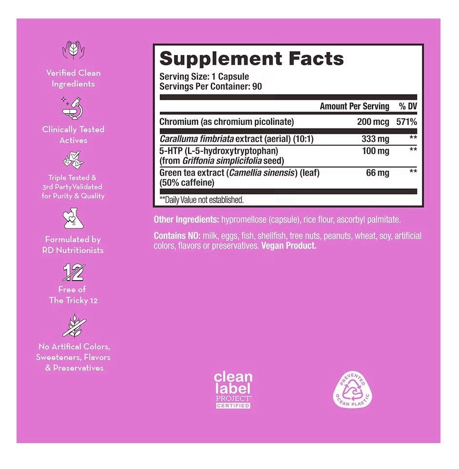 HUM Skinny Bird Healthy Weight Management Support Women Green Tea Extract 90caps