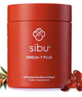 sibu Omega-7 Plus Sea Buckthorn Vitamin D3 Omega 3 DHA 60 Softgels