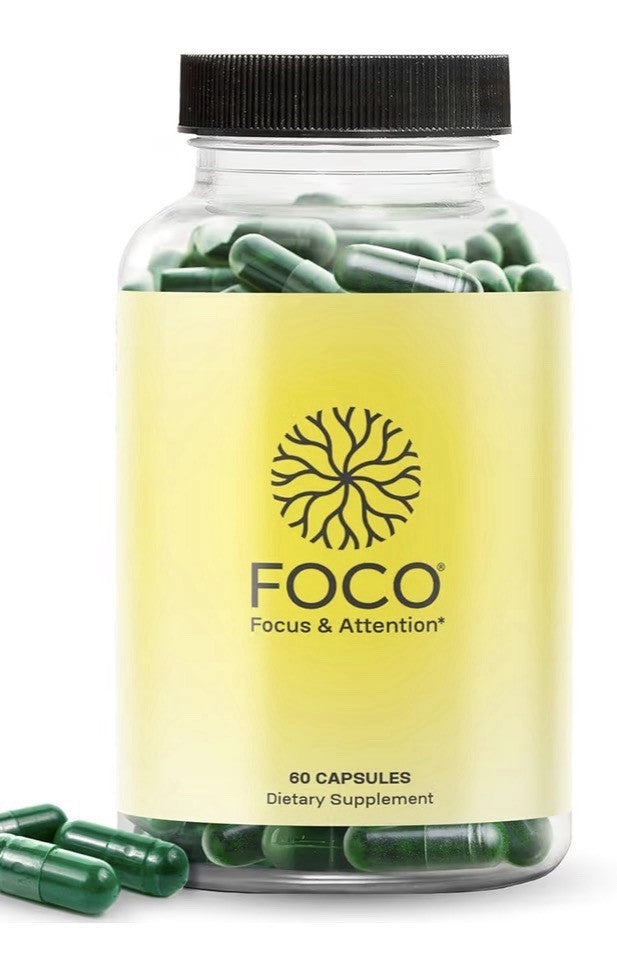 FOCO Focus & Attention Natural Supplement for Teens & Adults 3 Pack