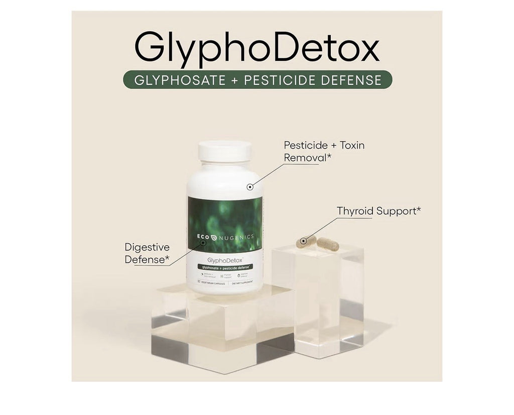 EcoNugenics GlyphoDetox Supplement Cleanse Glyphosate Pesticides Defense 60 Caps