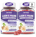 Neviss Lion’s Mane Ashwagandha Calm Cortisol Manager Women & Men 2 Pack Gummies