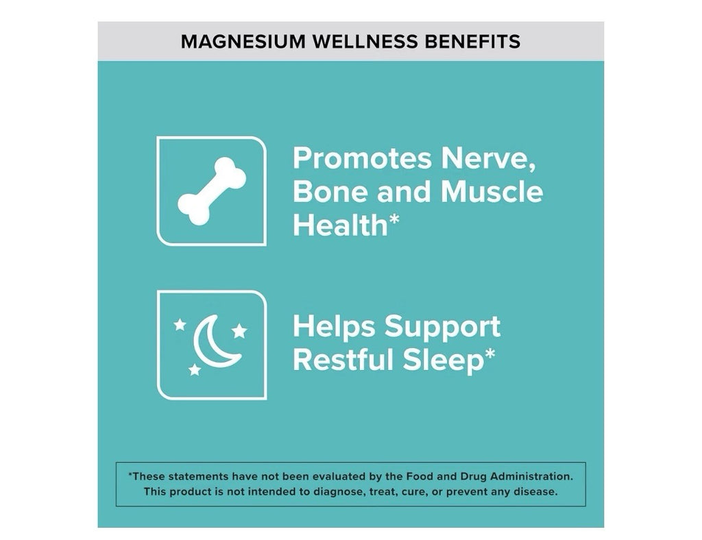 Qunol Magnesium 420mg Nerve Bone Muscle Health Cognitive Stress Response 180caps