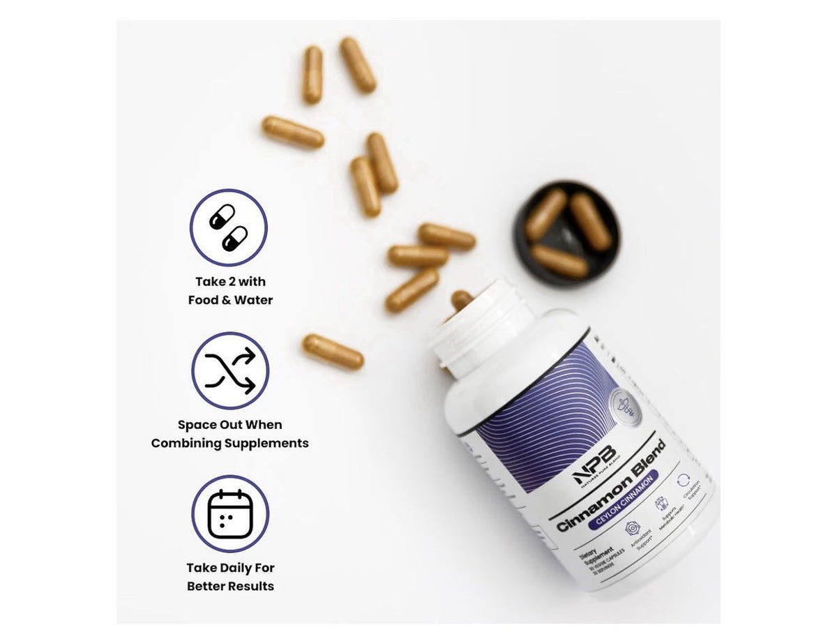 NPB Cinnamon Blend Ceylon Cinnamon Metabolic Health Antioxidant Circulation 90ca