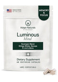 Adapt Naturals Luminous Mind Memory And Focus Nootropic Brain Supplement 60 Caps