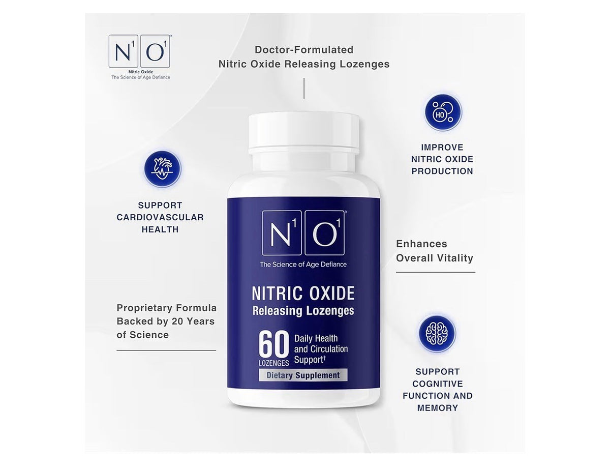 N1O1 Nitric Oxide Lozenges Nitric Oxide Supplement Daily Health 120Lozenge 2Pack