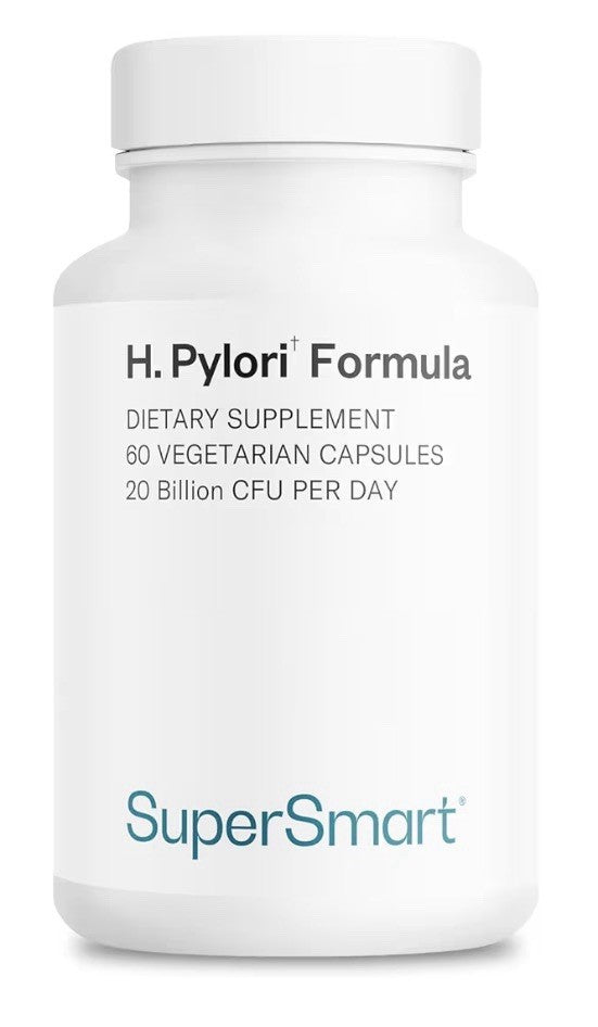 Supersmart H. Pylori Formula 20 Billion CFU per Day High Potency 60 Capsules
