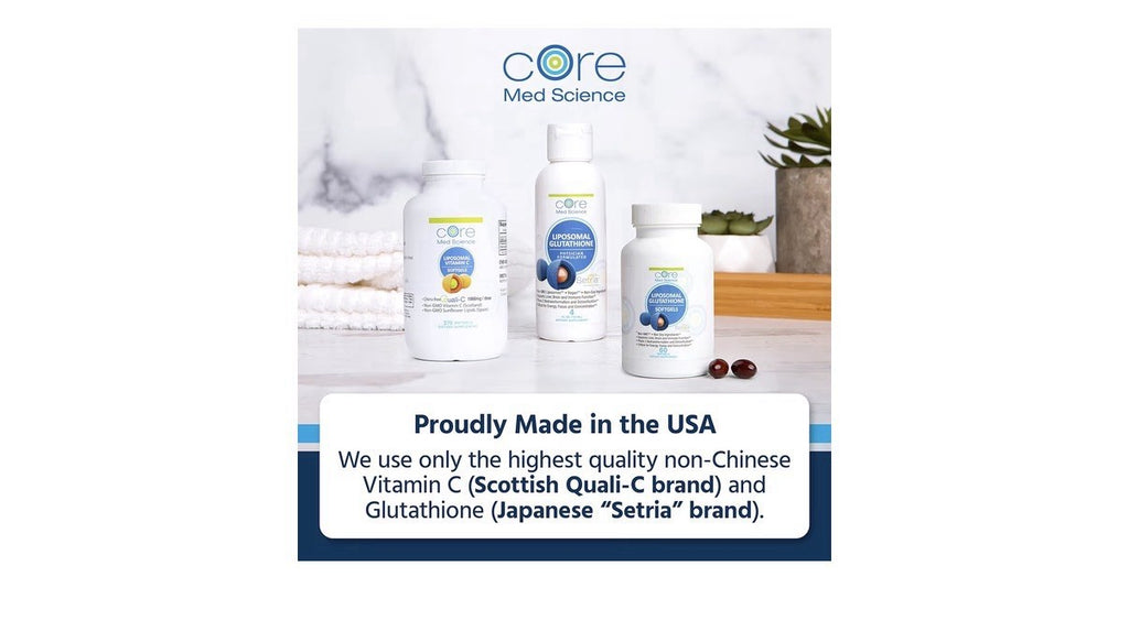 Core Med Science Liposomal Glutathione Supplement Liver Skin Brain Health 60caps